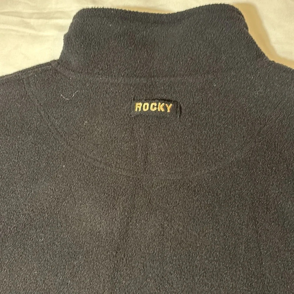 Rocky Men's Gorpcore Vest Black Heated Fleece Full Zip size M - Picture 9 of 9